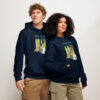 Unisex organic mid-weight hoodie, save Lake Naivasha (saddle-billed stork) - Image 20