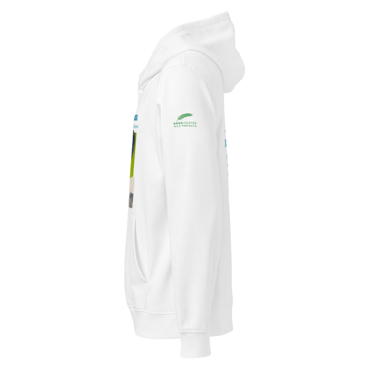 Unisex organic mid-weight hoodie, save Lake Naivasha (saddle-billed stork) - Image 19