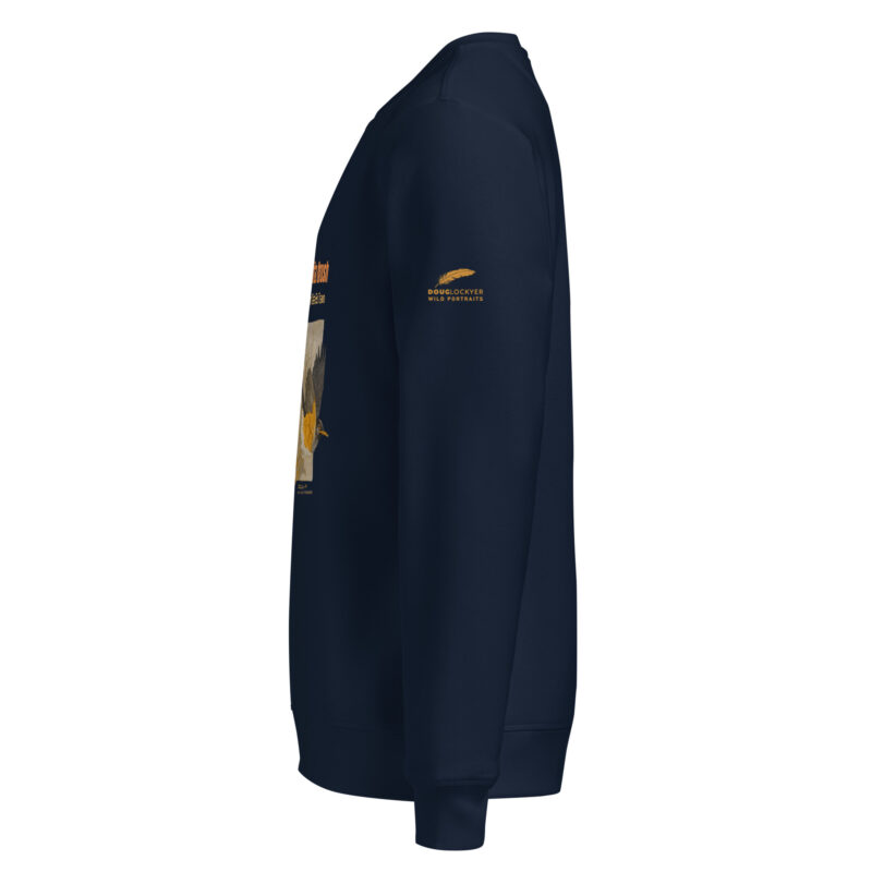 Unisex organic mid-weight sweatshirt, save the Taita thrush - Image 10