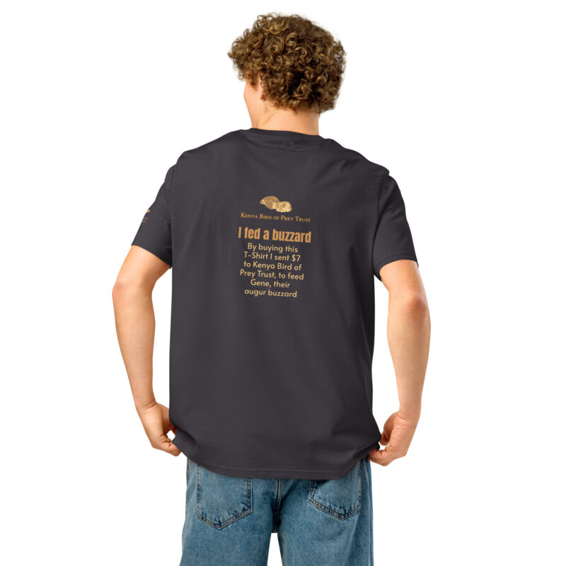 Unisex organic ribbed neck t-shirt, Go feed a buzzard - Image 12