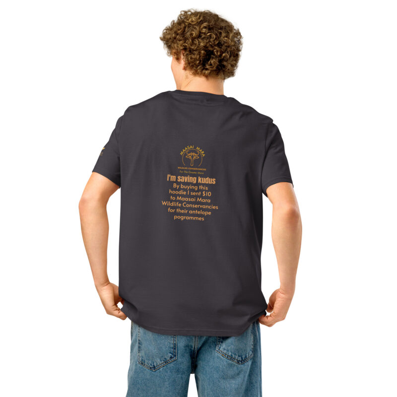 Unisex organic ribbed neck t-shirt, save the kudu - Image 15