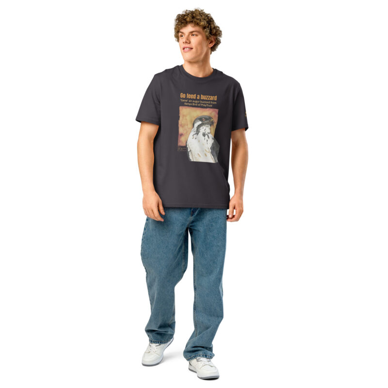 Unisex organic ribbed neck t-shirt, Go feed a buzzard - Image 11