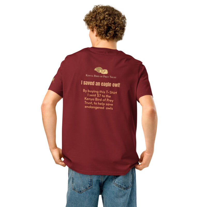 Unisex organic ribbed neck t-shirt, save th eeagl eowl - Image 12