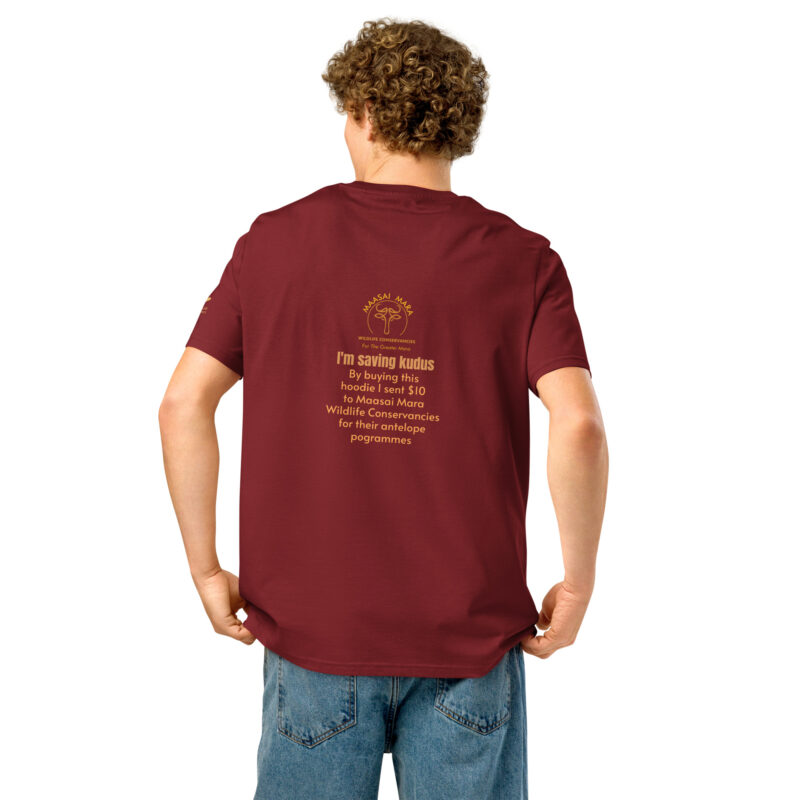 Unisex organic ribbed neck t-shirt, save the kudu - Image 12