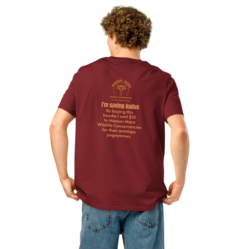 Unisex organic ribbed neck t-shirt, save the kudu - Image 12