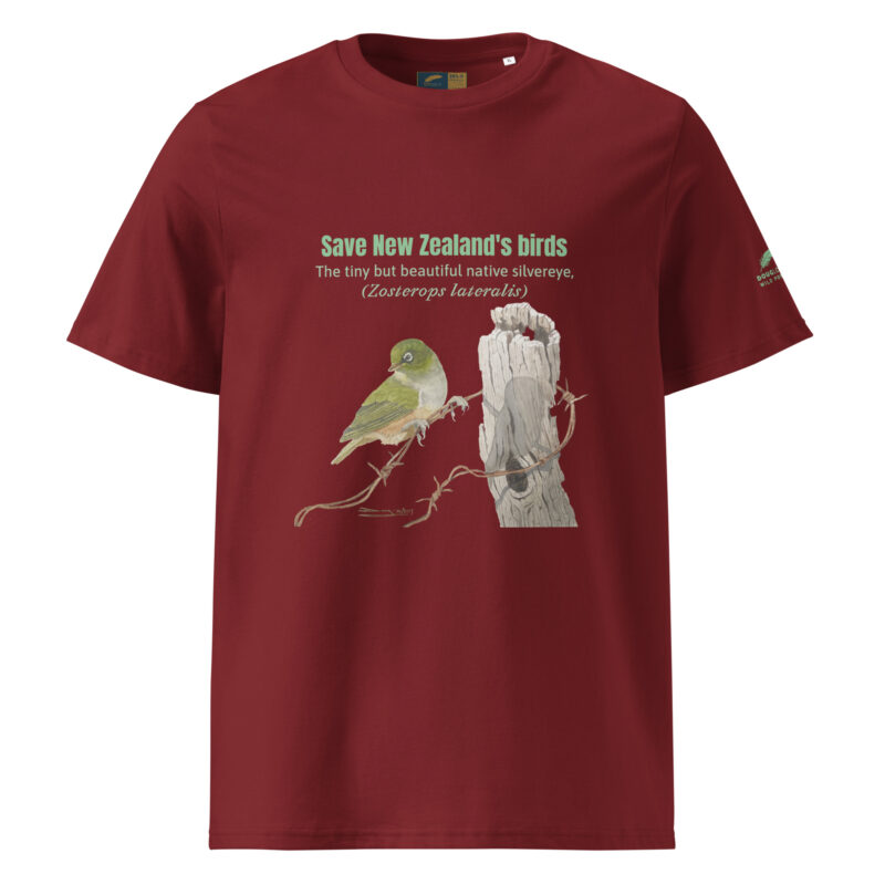 Unisex organic ribbed neck t-shirt, save New Zealand's birds - Image 11