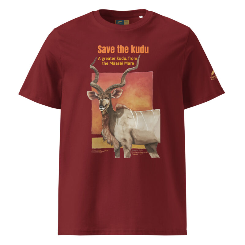 Unisex organic ribbed neck t-shirt, save the kudu - Image 11