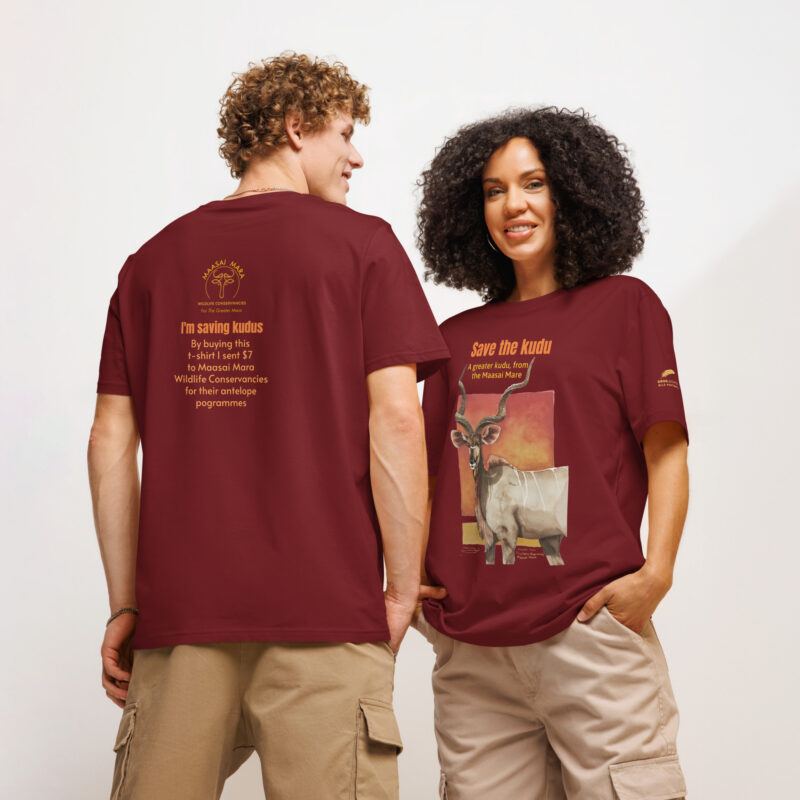 Unisex organic ribbed neck t-shirt, save the kudu - Image 31