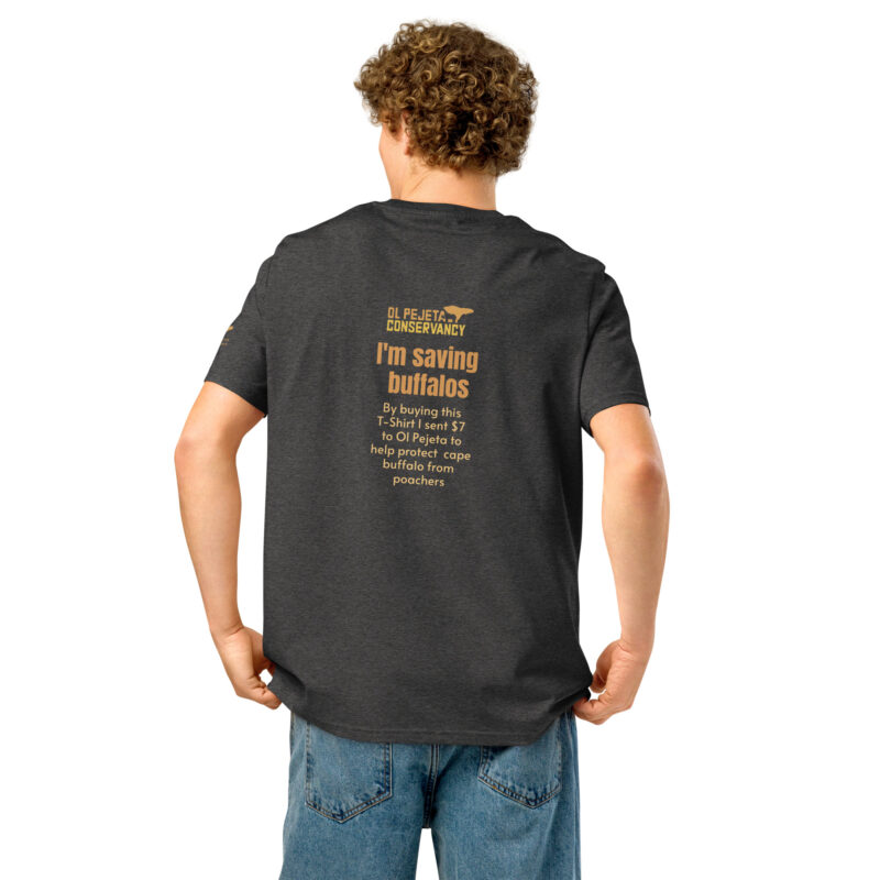 Unisex organic ribbed neck t-shirt, save th ebuffalo - Image 9
