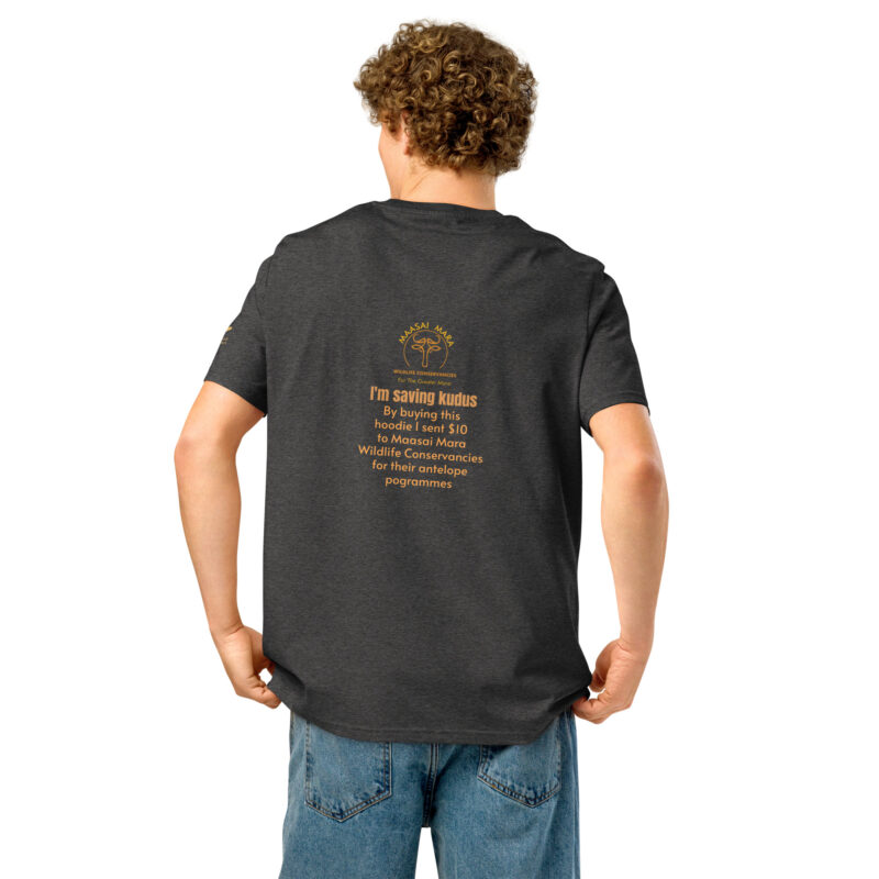 Unisex organic ribbed neck t-shirt, save the kudu - Image 9