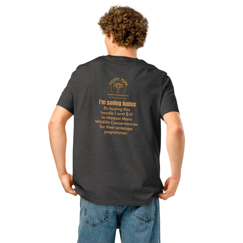Unisex organic ribbed neck t-shirt, save the kudu - Image 9