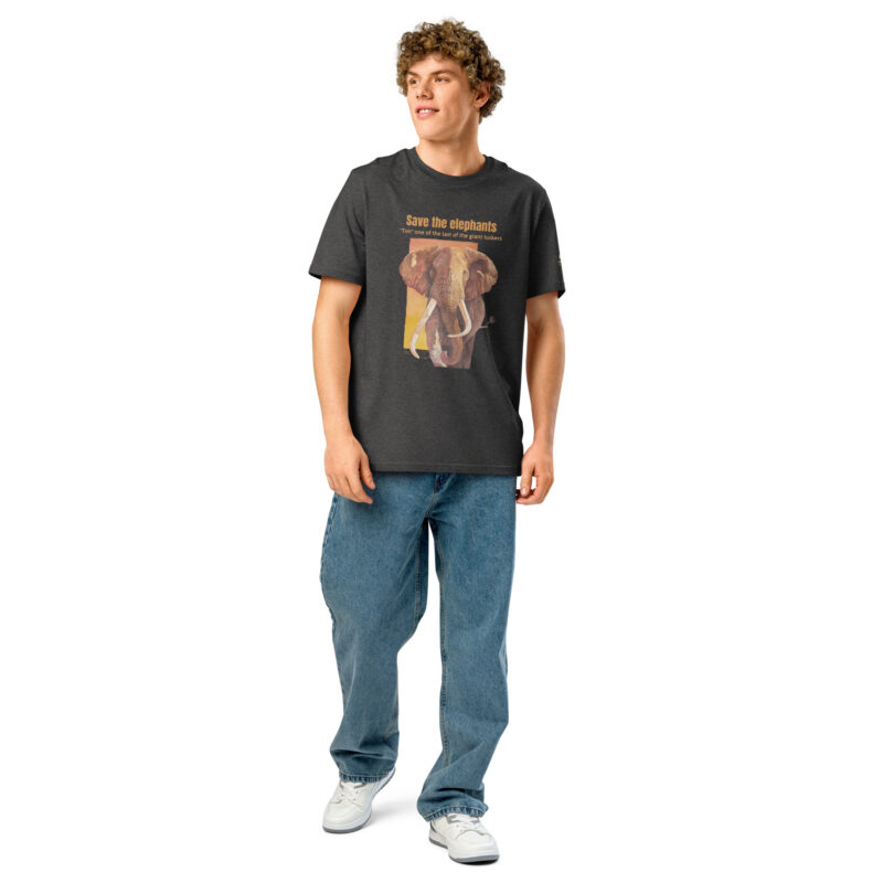 Unisex organic ribbed neck t-shirt, "tim", ome of th elast of th egianttuskers - Image 8