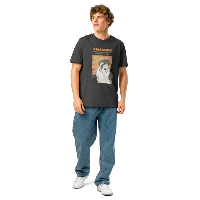 Unisex organic ribbed neck t-shirt, Go feed a buzzard - Image 8