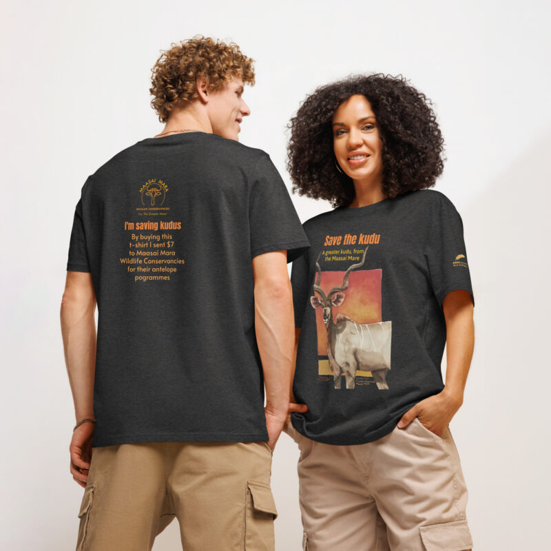 Unisex organic ribbed neck t-shirt, save the kudu - Image 30