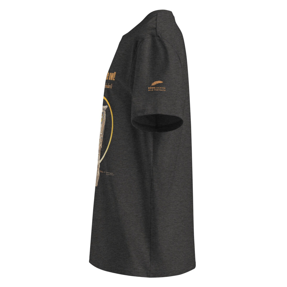 Unisex organic ribbed neck t-shirt, save the eagle owl - Image 10