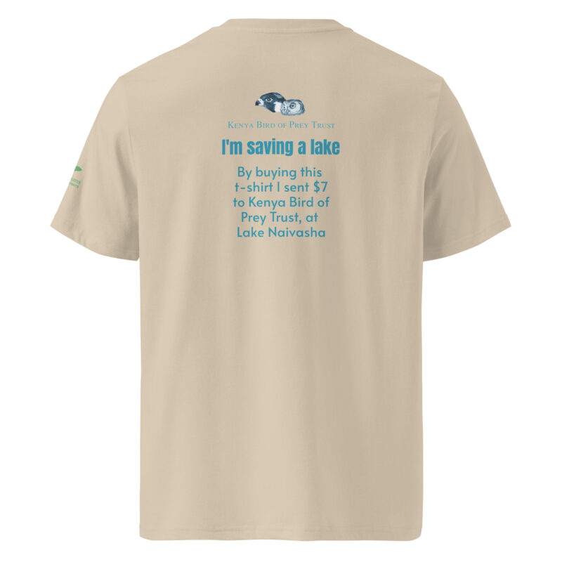 Unisex organic ribbed neck t-shirt, save Lake Naivasha (saddle-billed stork) - Image 20