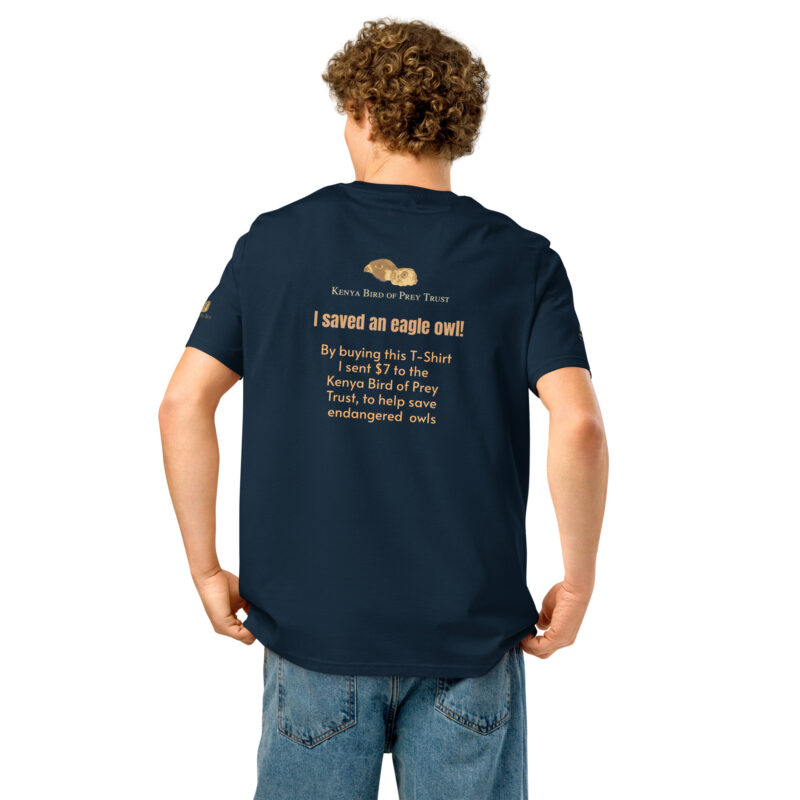 Unisex organic ribbed neck t-shirt, save th eeagl eowl - Image 6