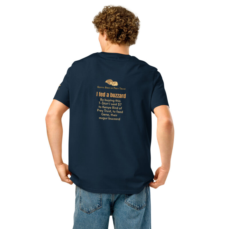 Unisex organic ribbed neck t-shirt, Go feed a buzzard - Image 6