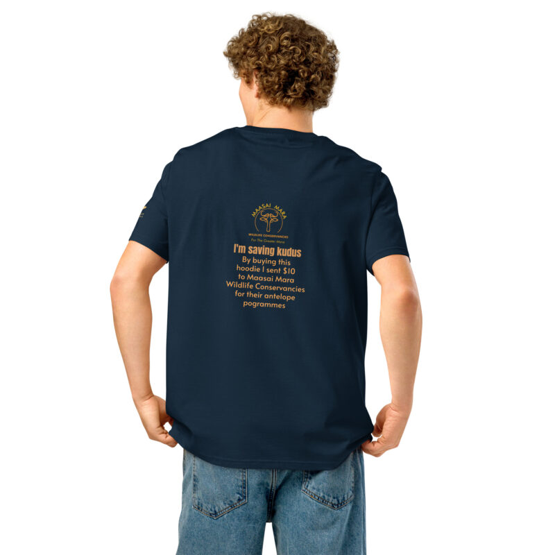 Unisex organic ribbed neck t-shirt, save the kudu - Image 6