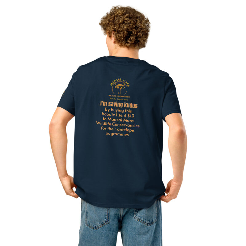 Unisex organic ribbed neck t-shirt, save the kudu - Image 6
