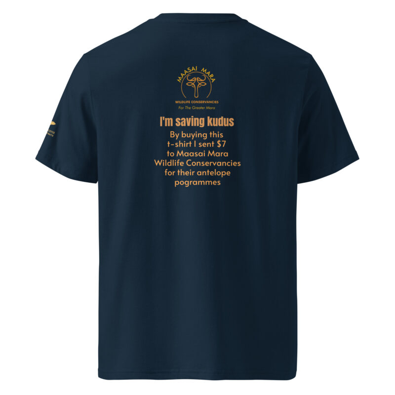 Unisex organic ribbed neck t-shirt, Save the Kudu - Image 11