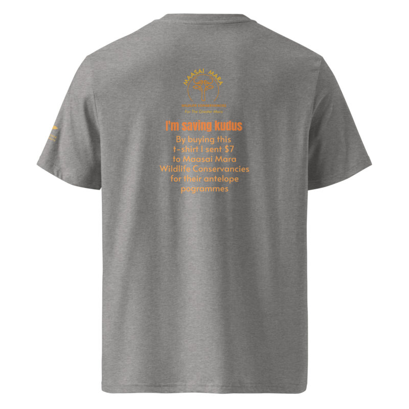Unisex organic ribbed neck t-shirt, save the kudu - Image 20