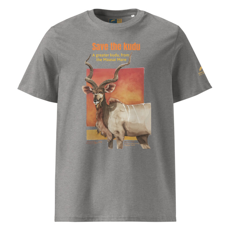 Unisex organic ribbed neck t-shirt, save the kudu - Image 21