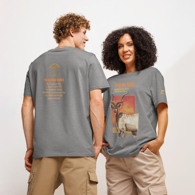 Unisex organic ribbed neck t-shirt, save the kudu - Image 34