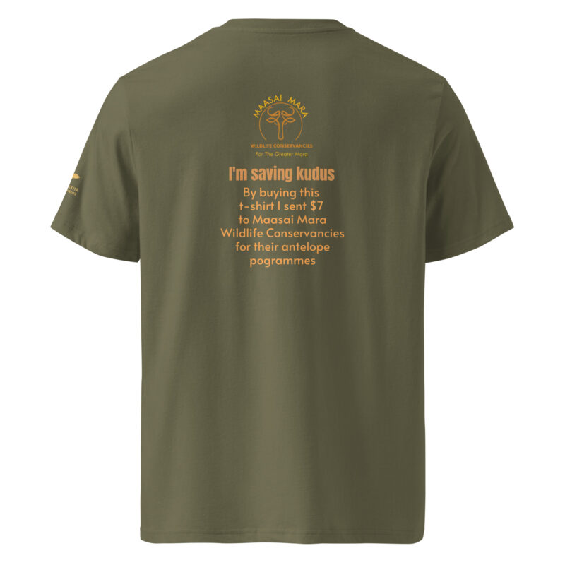 Unisex organic ribbed neck t-shirt, Save the Kudu - Image 18
