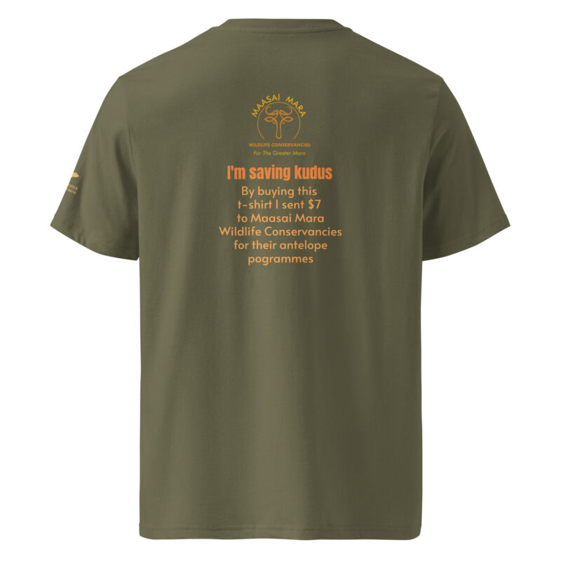 Unisex organic ribbed neck t-shirt, save the kudu - Image 18