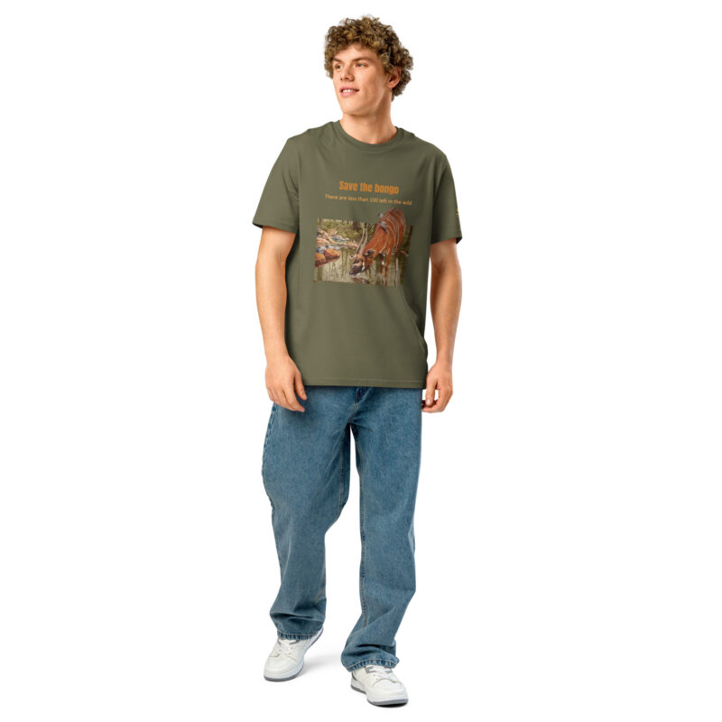 Unisex organic ribbed neck t-shirt, save the bongo - Image 14