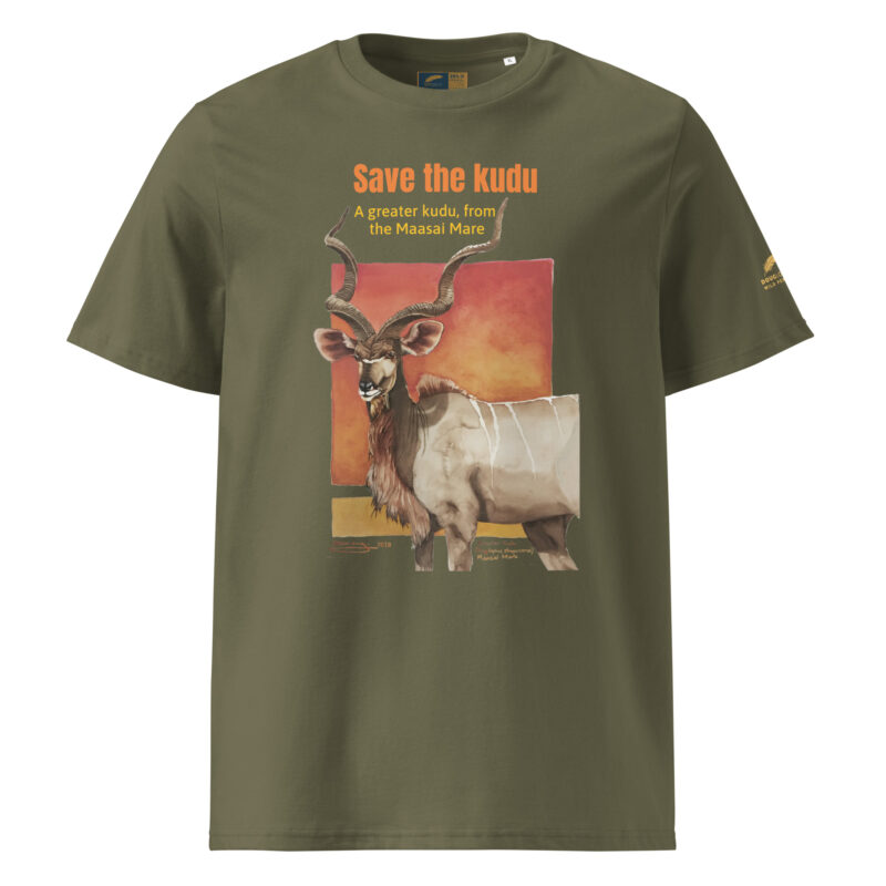 Unisex organic ribbed neck t-shirt, save the kudu - Image 17