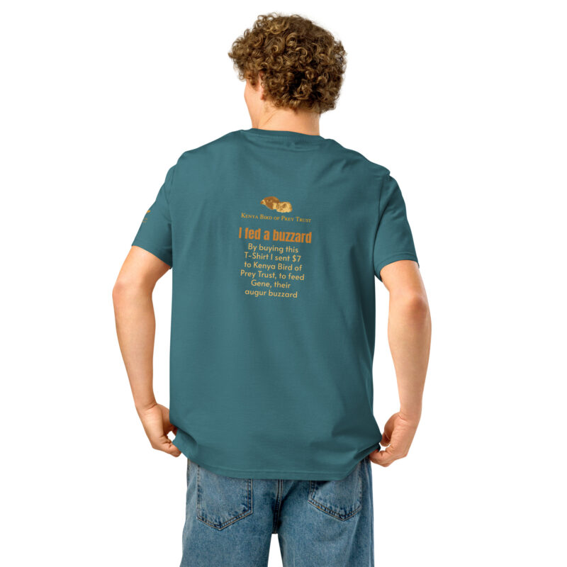 Unisex organic ribbed neck t-shirt, Go feed a buzzard - Image 15