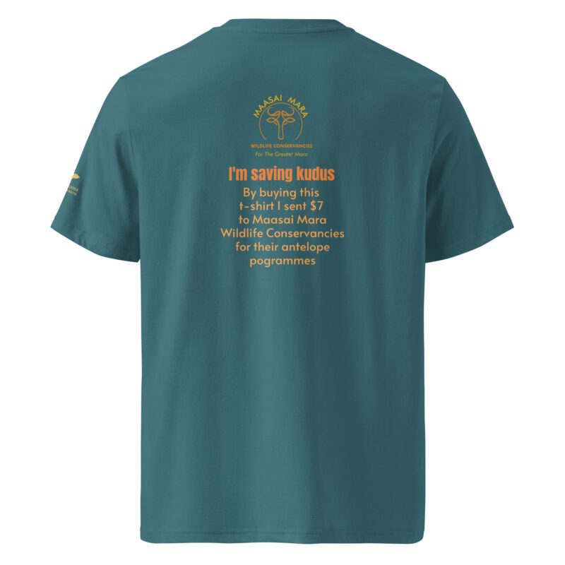 Unisex organic ribbed neck t-shirt, save the kudu - Image 15