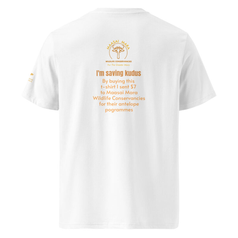 Unisex organic ribbed neck t-shirt, Save the Kudu - Image 20