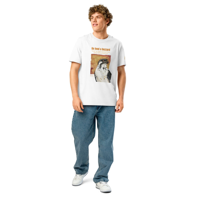 Unisex organic ribbed neck t-shirt, Go feed a buzzard - Image 20