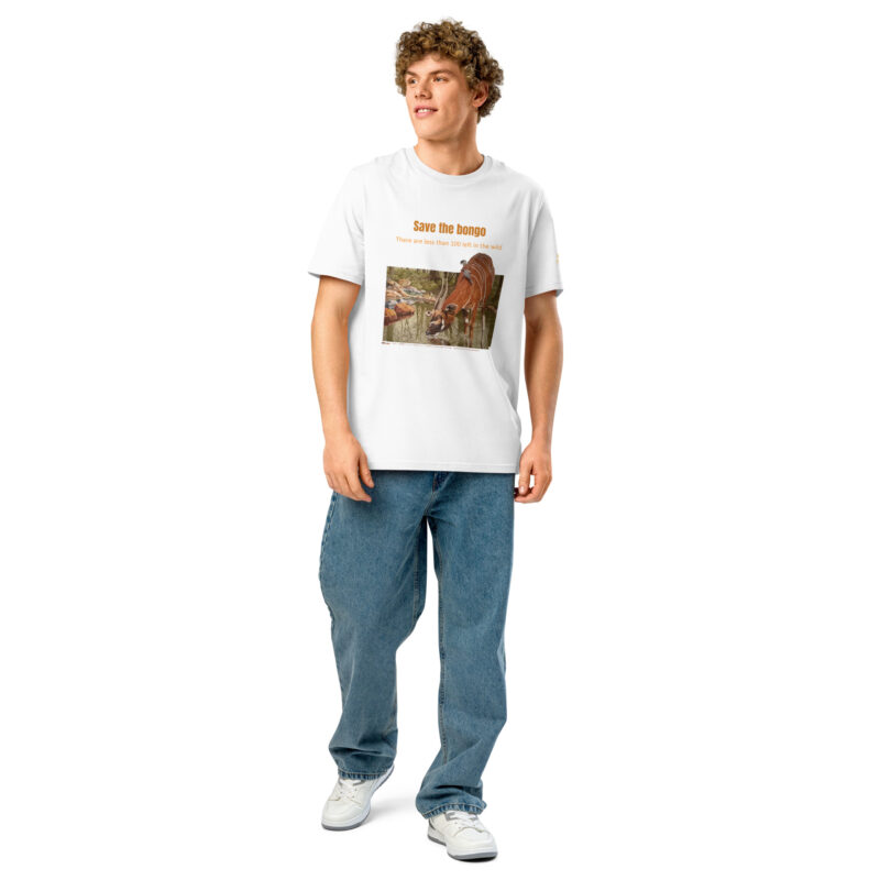 Unisex organic ribbed neck t-shirt, save the bongo - Image 17