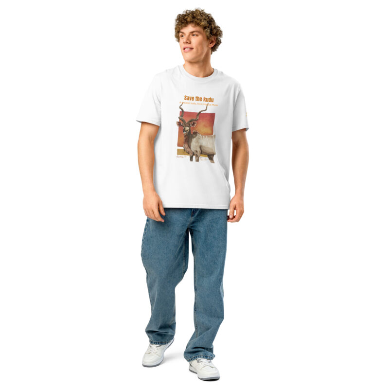 Unisex organic ribbed neck t-shirt, save the kudu - Image 20