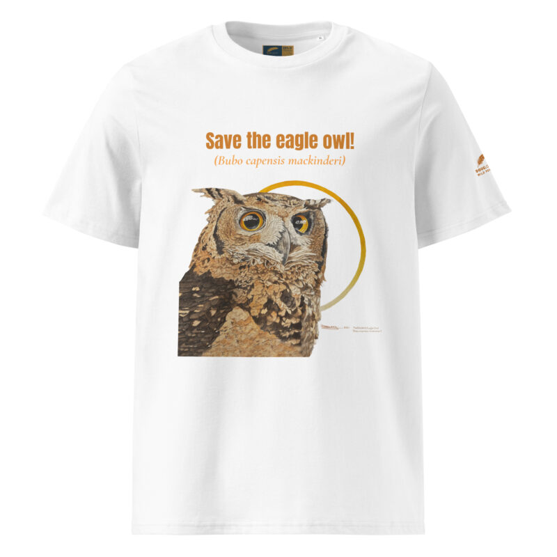 Unisex organic ribbed neck t-shirt, save the eagle owl - Image 27