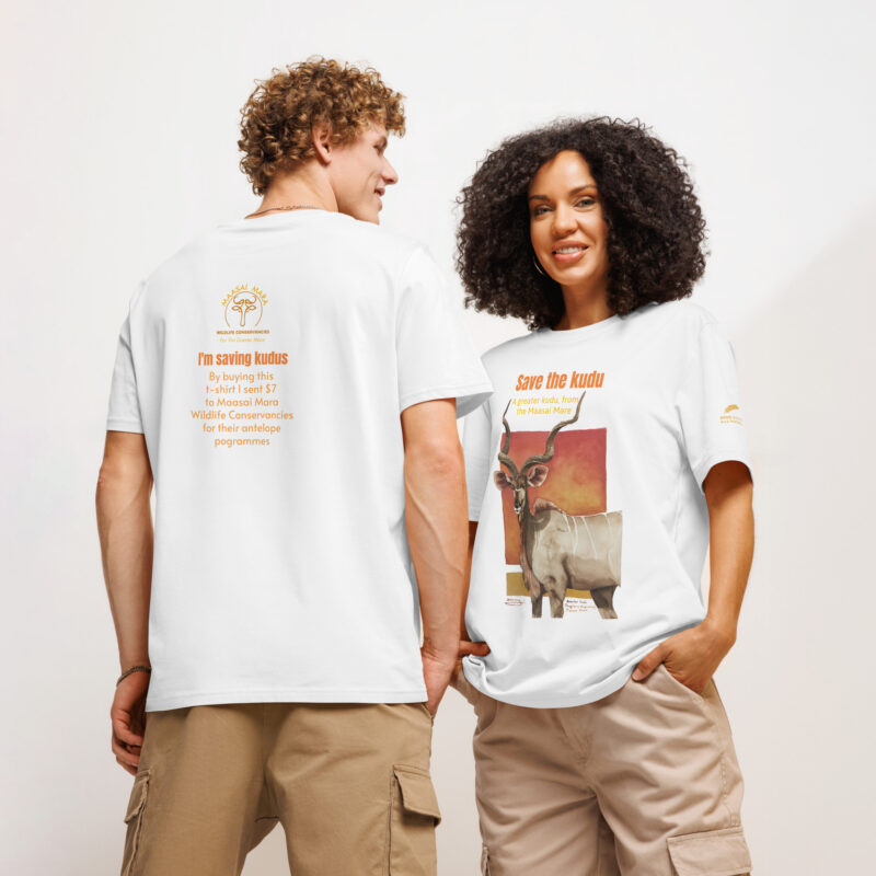 Unisex organic ribbed neck t-shirt, save the kudu - Image 36