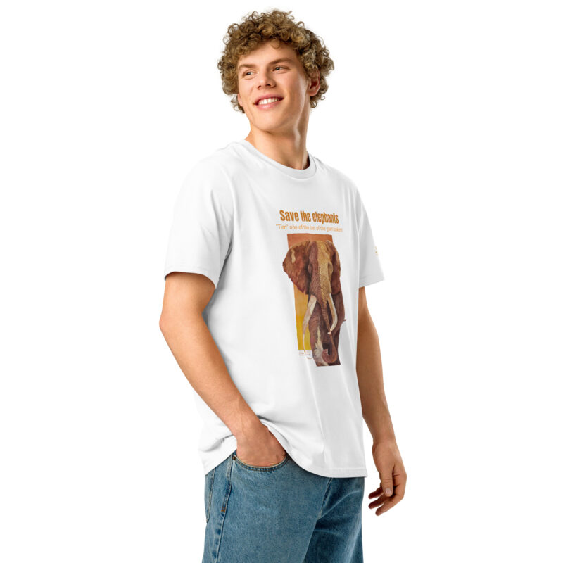 Unisex organic ribbed neck t-shirt, "tim", ome of th elast of th egianttuskers - Image 13