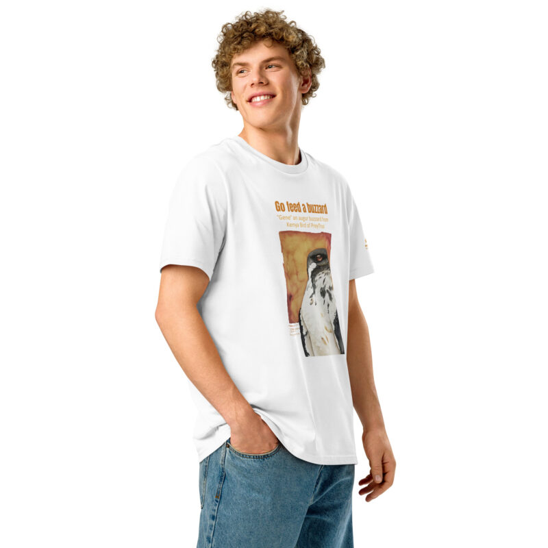 Unisex organic ribbed neck t-shirt, Go feed a buzzard - Image 19