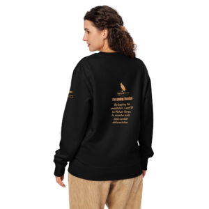 Unisex organic sweatshirt 2, Save the Taita thrush