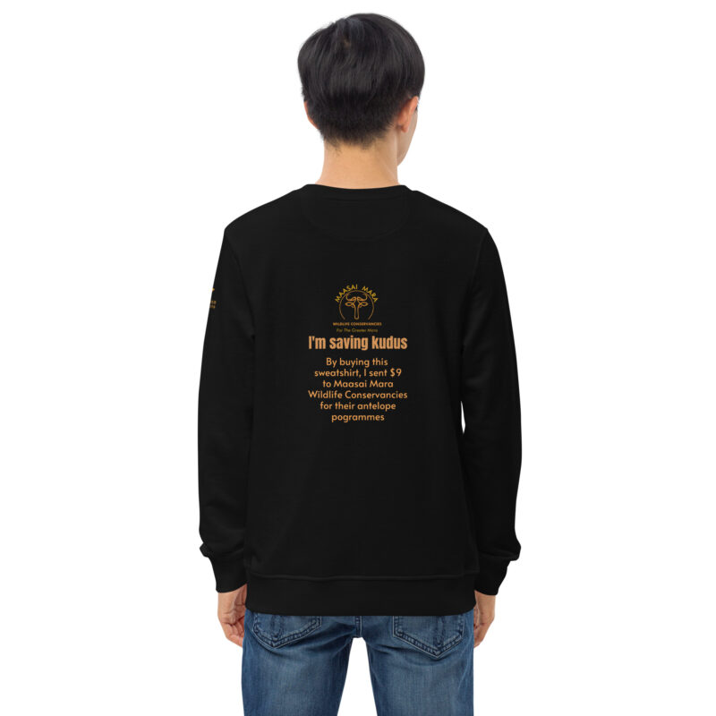 Unisex organic sweatshirt, save the kudu - Image 19
