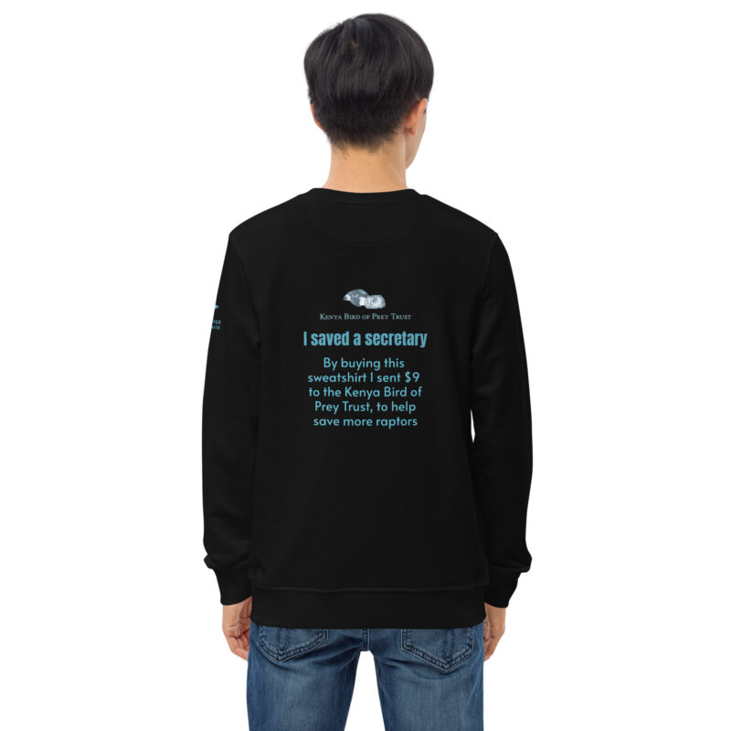 Unisex organic sweatshirt, save asecretary (Moneypenny) - Image 18