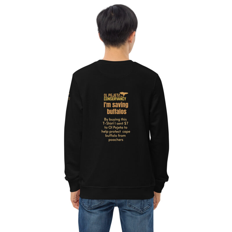 Unisex organic sweatshirt, save the buffalo - Image 18