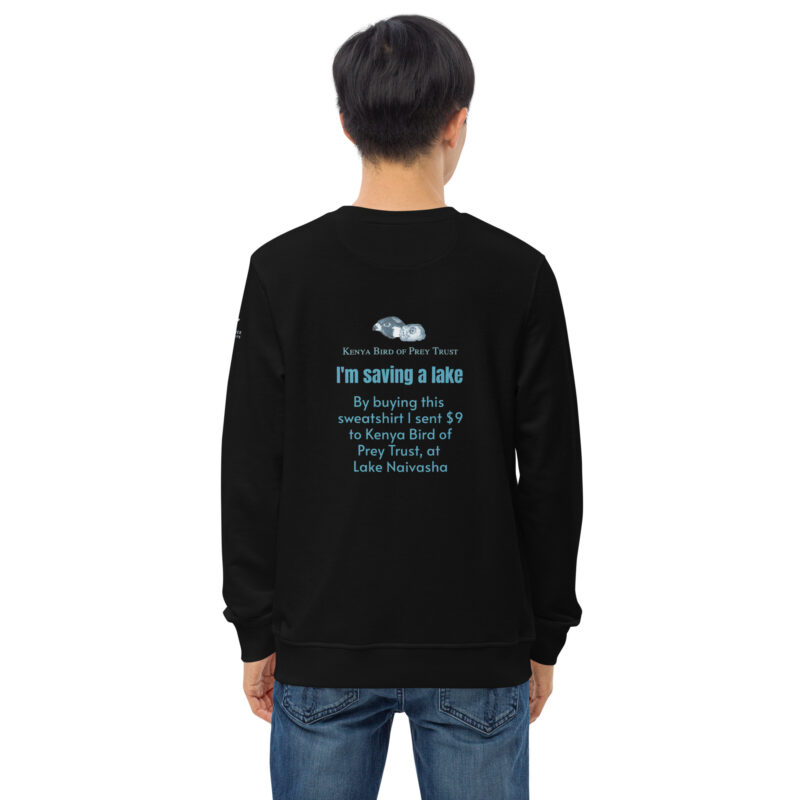 Unisex organic sweatshirt, save the saddle-billed stork - Image 18