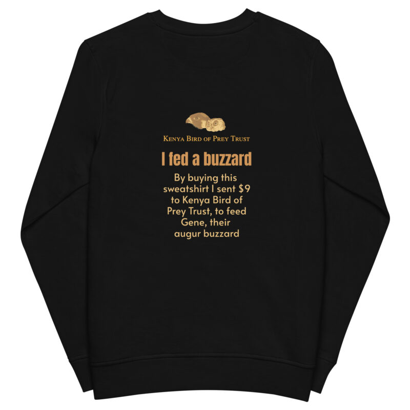 Unisex organic sweatshirt, Go feed a buzzard - Image 16