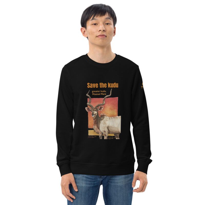 Unisex organic sweatshirt, save the kudu - Image 18