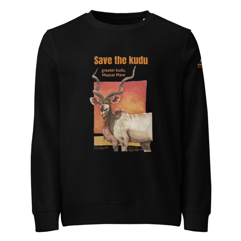Unisex organic sweatshirt, save the kudu - Image 3